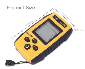Portable Sonar Fish Finder with LCD screen, for fishing, for locating fish, determining water depth at sea, lake, river or pond - Img 4