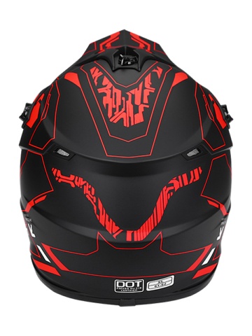 RedLine Moto Cross Helmet Set with Gloves, Goggles, Balaclava and Wall Mount for Motorcycles, Dirt Bike, Enduro, Atv, Size S, M, L, XL - Flytec - Img 3