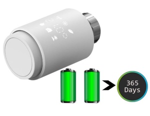 Set 2 capete termostatice + Gateway Hub cu reglare de temperatură individuală, Wireles, ZegBee, TUYA, Smart Life cu adaptoare incluse - Img 4
