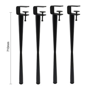 Set 4 picioare reglabile pentru blaturi diverse cu h=762 mm, picioare de mobilier de masă de birou din oțel armat - Img 4