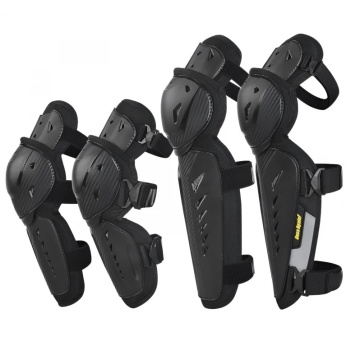 Set Genunchiere și Cotiere Moto Reglabile, 4 Piese - Motocicletă, ATV, Cross, Enduro, Universal - Flytec™