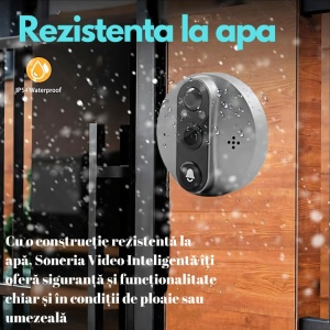 Sonerie video cu display, Wi-fi si Tuya, afișaj pe telefon cu notificare cu ecran 4.3 inch - Dittom™ - Img 4
