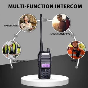 Statie Radio portabila emisie receptie Baofeng UV 82 , Dual Band, 10W, Walkie Talkie, Radio FM, acumulator 2800 mAh, Casca cu microfon - Img 8