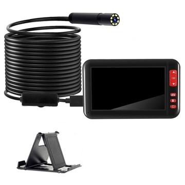Waterproof HD Endoscope Camera With LCD Display & Holder - 4.3", 8mm, IP67, 2000mAh / Car Service Diagnosis - Img 6
