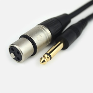 Аудио кабел за микрофон с XLR женски конектори - 6.5 жак мъжки 15 м