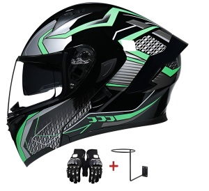 Конфигуратор Каска за мотоциклет, скутер и цялото лице с двоен визьор - Sport Design Black Phantom, модулна сгъваема система - Img 3