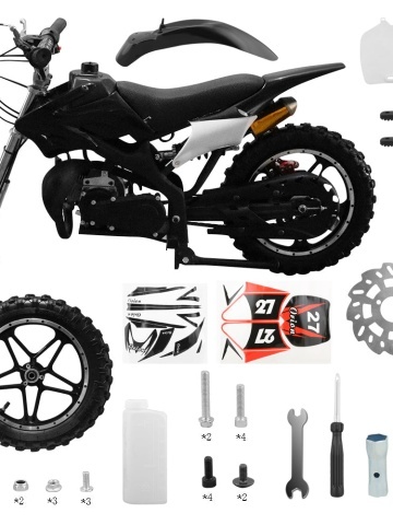 Мини кросов мотоциклет 49cc бензинов OFF-ROAD – Офроуд кросов мотоциклет с 2-тактов двигател и лесен старт (мотокрос) - Img 3