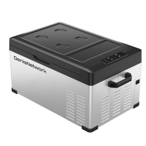 Frigider 30l auto rulotă, camion, dube 3,5t alimentare brichetă la 12-24V, baterii panou solar, cu compresor cu congelare -20°C