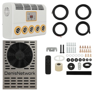 Aer condiționat auto SLIM 24V , 21000 BTU, aparat de răcire, climă staționară SLIM pentru auto rulotă, camion, camping, posibilitate încărcare la panou solar - DenisNetwork™ - Img 1