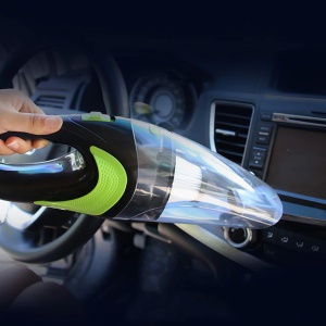 Aspirator auto umed-uscat portabil, fără fir, cu baterie proprie 2700mAh, cu încărcare la brichetă 12V sau 220V, car detailing cu filtru Hepa - Dittom™ - Img 4
