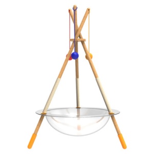 Bed, nest, fluffy bed for cats, puppies, guinea pigs / pets / playground with balls and tassels