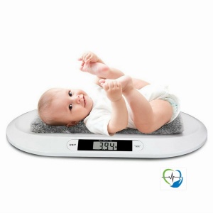 Cântar electronic pentru cântărit bebeluși, afișaj mare LCD cu funcție de scăzut greutatea hainelor - DrDenis™ - Img 1