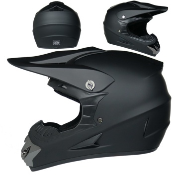 Cască cross și ATV Storm Black Flytec™ - vedere din față, din spate și din lateral