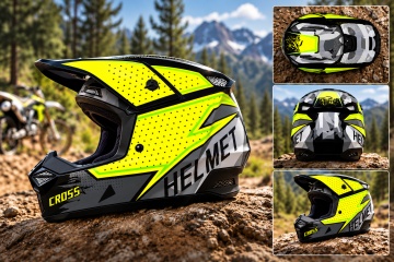 Cască Full Face Motocross pentru ATV, Enduro și Off-Road, cu Ochelari și Accesorii RaceCore Flytec - Img 5