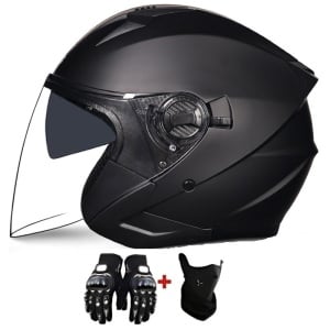 casca moto modulara flip up negru mat cu viziera dubla si ventilatie denisnetwork