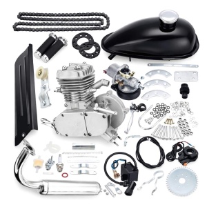 Complete 50/80 cc 2-stroke bicycle engine kit, 3.2 HP, easy installation, motorcycle/bicycle engine