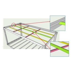 Container 12-18mp tip birou, pentru locuit, șantier, sanitar monobloc 6x3x3m cu 2 ferestre și o ușă - Img 14
