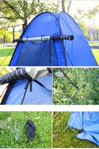 Cort portabil pentru duș cu deschidere automată / Cort Tip Cabina Dus pentru Camping, Plaja, Pescuit, Instalare Rapida, Husa Depozitare Inclusa, Pliabil - Img 5