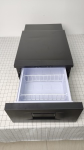 Frigider 20l Auto Încorporabil tip sertar pentru camion (24V), dube 3.5T (12V) la brichetă, rezistent la vibrații, cu compresor pe freon congelare -20C - Img 7