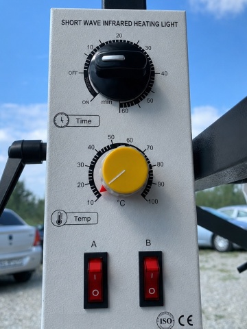 Control panel in industrial setting