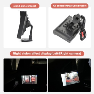 Kit 2 camere unghi mort + 2 ecrane/Vizibilitate HD