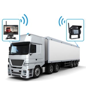 Kit marșarier /supraveghere wireless cu cameră și display de 7&quot; 12V~24 - Img 1