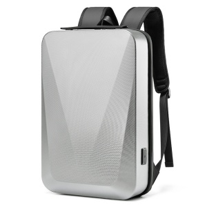 Laptop backpack, waterproof, modern design, 15.6 inch, 20L, USB port, unisex, TSA lock, plastic case, slim