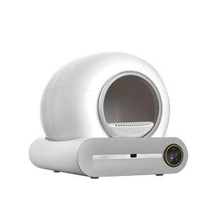 Litieră Automată Smart pentru Pisici, Sistem Auto Curățare, Sterilizare UV, Senzori Ambientali Deep-Clean, Aplicație Tuya, Infraroșu, Display Tactil, Silențioasă, 9L - Img 3