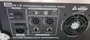 Mixer audio profesional 12 canale, 600W x 2, 12 intrări microfon/instrumente, funcție karaoke, efecte, bluetooth, USB/SD, LCD - Img 5