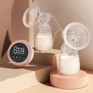 Mobile electric breast pump, with its own battery, 2 180ml bottles, for milking with 9 massage modes and low-noise suction - Img 3
