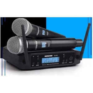 Pachet complet pentru performanțe audio profesionale: Mixer cu amplificare de 2x250W și 2 microfoane Shure GLXD4 - Img 5