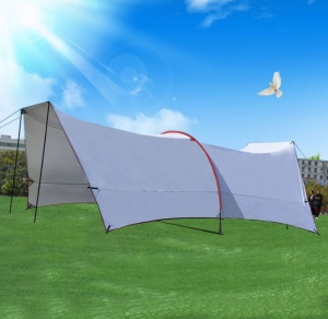 Pavilion umbrar pentru grădină/camping, 600 x 380, cort minunat conferă protecție optimă împotriva soarelui la petreceri, întâlniri, grătare - Img 3