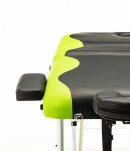 Premium massage table, 220 cm x 70 cm with adjustable height, Lightweight massage bed, made of aluminum, with 3 zones, portable with cover and all accessories, SPA, cosmetics, tattoos, eyelash application - Img 6