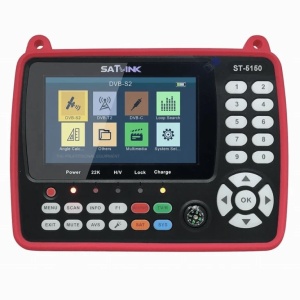 Satfinder с изображение на живо ST-5150 DVB-S2/T2/C COMBO - професионално устройство за настройка на всяка антена с включен тунер QPSK, 8PSK, 16APSK - SatLink™