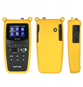 Satfinder Satlink WS 6933 DVB-S2 параболичен антенен тунер, преносим Sat Finder със собствена батерия и румънски сателити