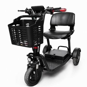 Scuter electric/Motocicleta pe 3 roti, cu sezut rabatabil si cos detasabil, inchidere la cheie cu alarma si pornire din cheie, pentru seniori - Img 1