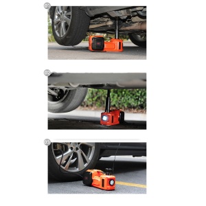 Set scule 3 în 1 - cric hidraulic electric 5T + Pompă de umflare 10 bar + cheie de roți cu impact electrică, portabilă, la 12 V cu valiză - Img 3