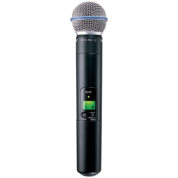 Microfon Wireless Profesional Shure SLX2/Beta 58A, Selecție Automată a Frecvenței, Sistem Audio, Ecran LCD