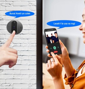 Smart WiFi video doorbell with LCD indoor unit, battery, Tuya compatible - Img 8