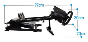 Stand de Gaming pentru Volan, Pedale și Schimbător – Compatibil cu Logitech și Thrustmaster, Ideal pentru Experiențe Realiste de Sim Racing - Img 6