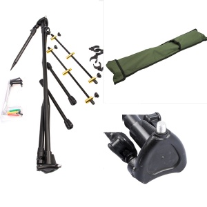 Rod pod pentru 3 lansete, cu husă transport, 3 swingere incluse