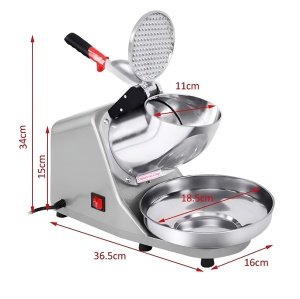 Supreme electric ice crusher, professional, 6 knives, 300W, capacity 65kg/h, 1400rpm - Img 6