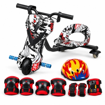 Trotinetă electrică drift Premium pentru copii, Tricicletă, motor 250W-36V, boxe bluetooth, 3 viteze, lumini pe roată și frontal, RoyalToys'2026 - Img 1