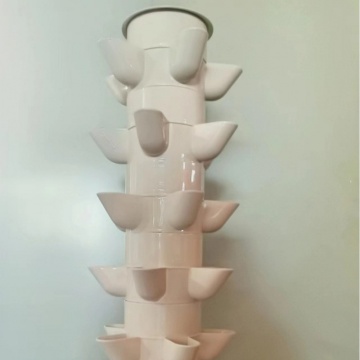 Turn hidroponic vertical cu 30 locuri de plantare, rezervor alb - DenisNetwork