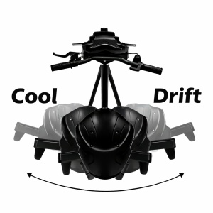 Tricicletă drift Cool Drift văzută de sus, cu derapaje controlate pentru copii - Flytec™