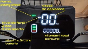 Електрическа тротинетка с педали - MOPED 400W / 72V - 35A - скорост, комфорт и ефективност без книжка, 100 км автономност на батерията - Img 14