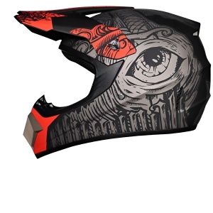 Каска Cross Eye Fury за мотоциклети, ATV, кросови мотори, ендуро, ATV - Flytec
