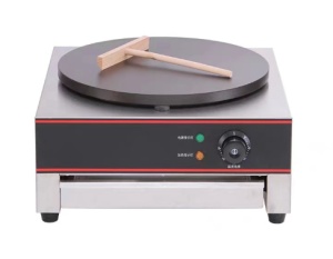 Aparat profesional / plită pentru clătite, crepieră, electric, 3000 W, diametru 40 cm, termostat reglabil