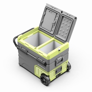 Frigider auto 55L pentru camping si camion cu alimentare 12V 24V 220V - DenisNetwork™