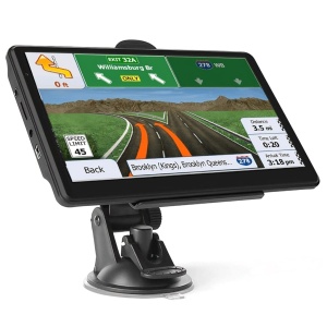 Navigație/Navigator negru 7 inch HD 8G camion auto Europa + America cu IGO TRUCK GPS (UPDATE 2021)